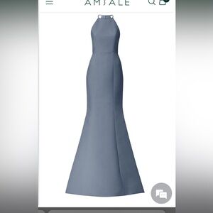 Amsale bridesmaids dress - Caroline. Size 0. Color: Dusk.